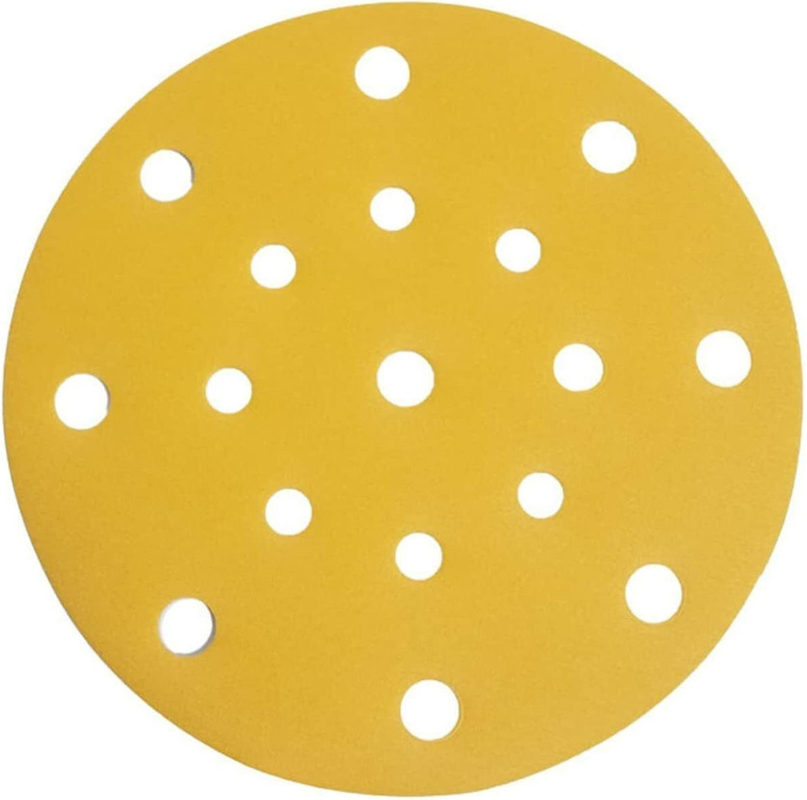 pl139261207 sandpaper 6inch 17hole gold sanding discs finishing for woodworking or automotive