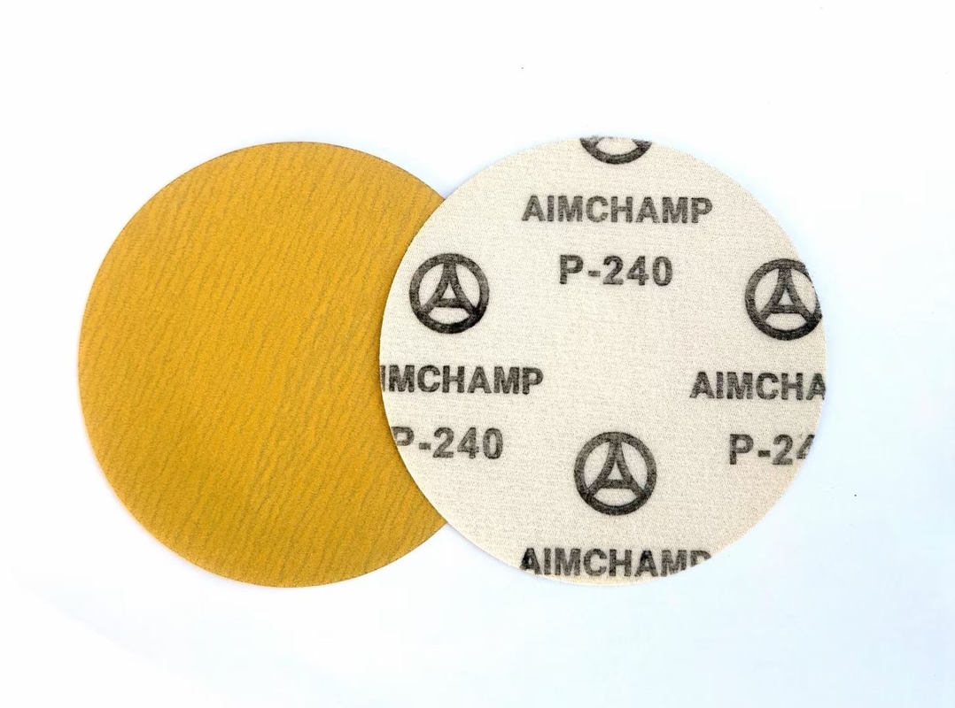 pl126956573 5inch 125mm aluminum oxide abrasive sanding disc golden hook and loop disc