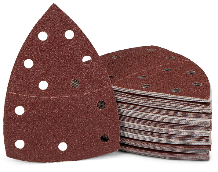pl133789183 100pcs triangular sanding pads hook and loop sanding sheet for wood